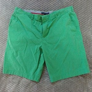 Tommy Hilfiger Mens Green Khaki Cotton Shorts 38